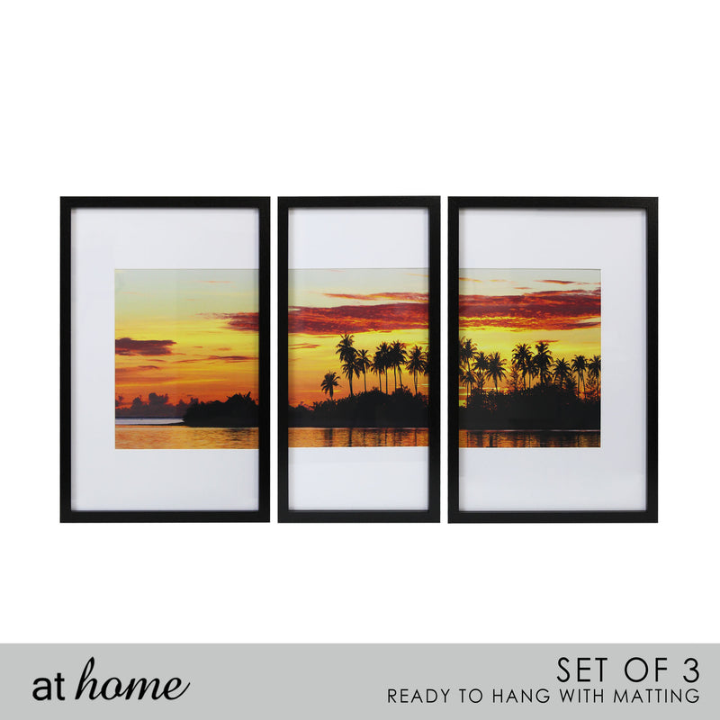 Tropical Sunset Wall Frame