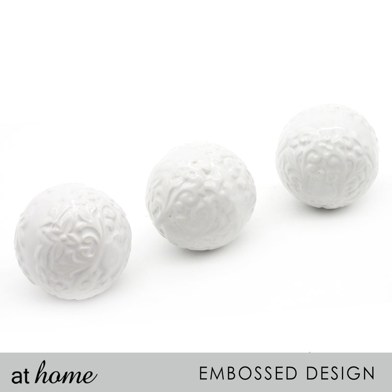 [SALE] Ceramic Sphere Damask Design Decor Ball