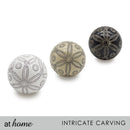 Ceramic Sphere Floral Design Decor Ball