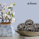 Ceramic Sphere Floral Design Decor Ball - Sunstreet