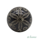 Ceramic Sphere Floral Design Decor Ball - Sunstreet