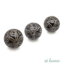 Ceramic Sphere Floral Design Decor Ball - Sunstreet
