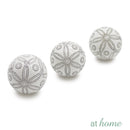 Ceramic Sphere Floral Design Decor Ball - Sunstreet