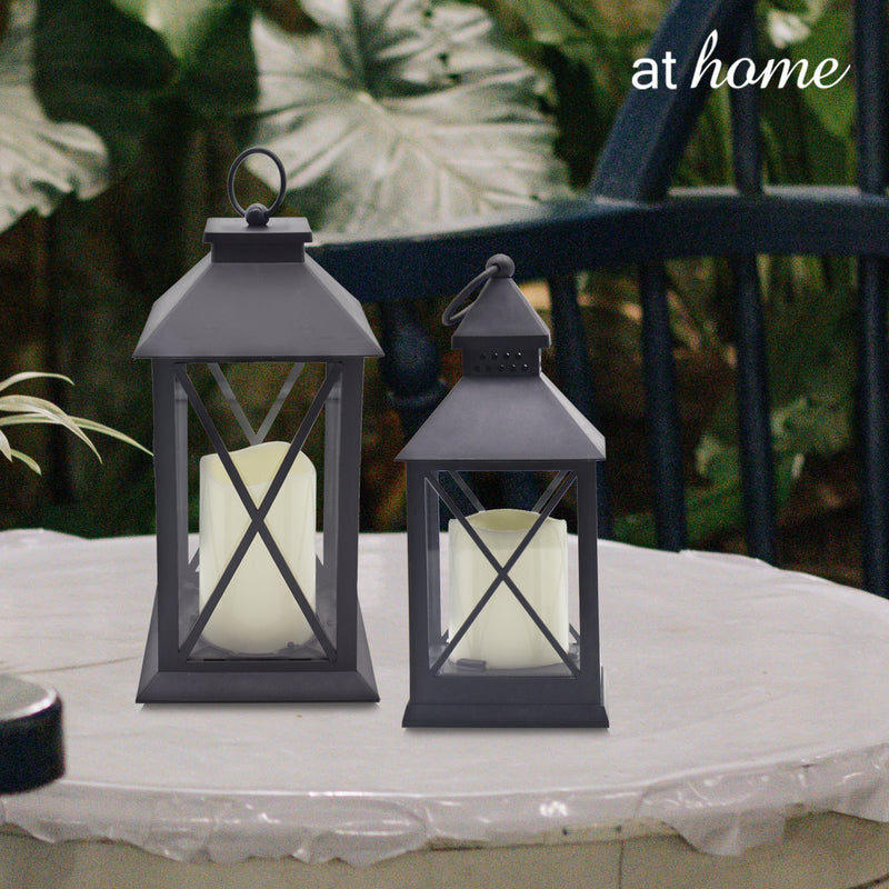 Lantern Cross Design with Flameless LED Candle - Sunstreet