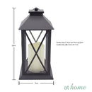 Lantern Cross Design with Flameless LED Candle - Sunstreet