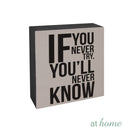 Motivational Wood Block Statements Tabletop Decor
