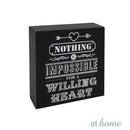 [SALE] Good Vibes Wood Block Statements Tabletop Decor