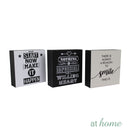 [SALE] Good Vibes Wood Block Statements Tabletop Decor