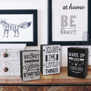 [SALE] Quotes Wood Block Tabletop Decor