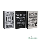[SALE] Quotes Wood Block Tabletop Decor