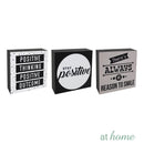 Stay Positive Wood Block Statements Tabletop