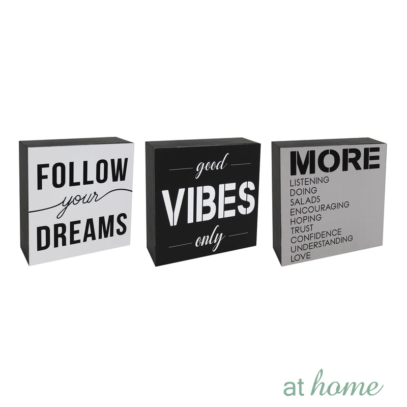 Follow Your Dreams Wood Block Statements Tabletop