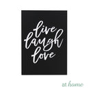 Live Love Laugh Wood Block Statements Tabletop
