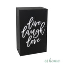 Live Love Laugh Wood Block Statements Tabletop