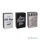 Live Love Laugh Wood Block Statements Tabletop