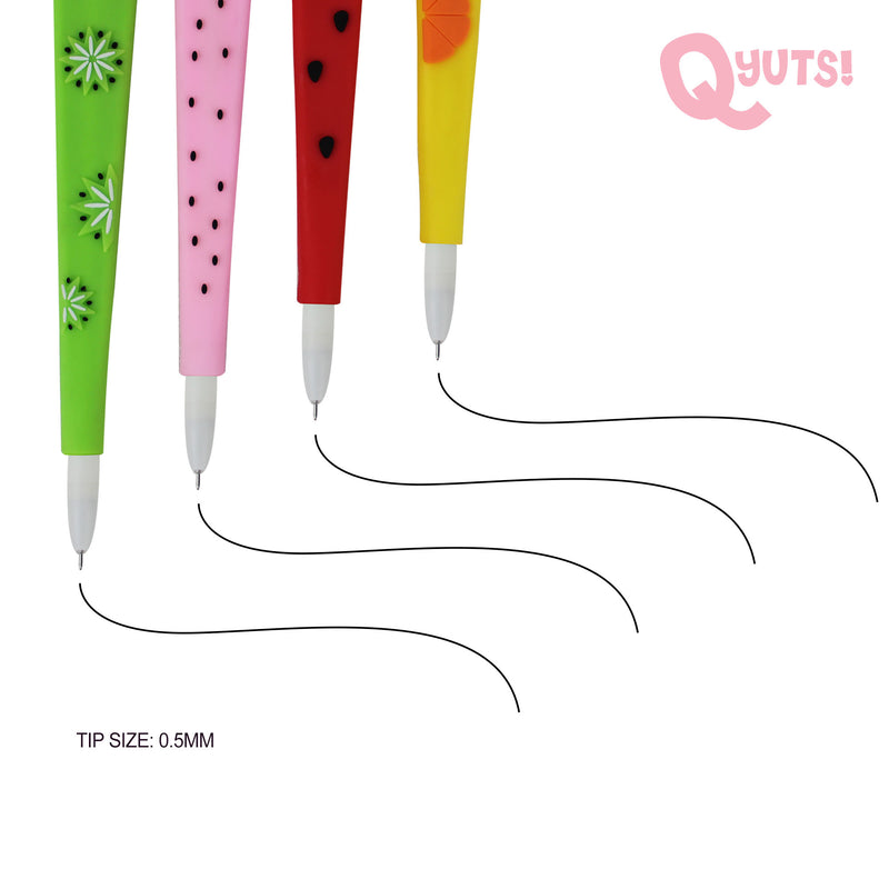 Gel Pen w/ Fruity Design [RANDOM DESIGN] with Black Ink