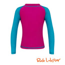 Girls Pink Long Sleeved Rashguard - Sunstreet