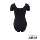 Essentials Black Short-Sleeved Leotard - Sunstreet
