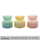 Floral Scented Glass Jar 8 or 20 Hr Burning Time