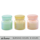 Floral Scented Glass Jar 8 or 20 Hr Burning Time