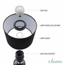 Harlie Metal Table Lamp with Linen Shade - Sunstreet