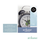 Metal Analog Alarm Clock Leaf Design - Sunstreet