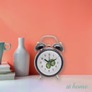 Metal Analog Alarm Clock Leaf Design - Sunstreet