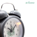 Metal Analog Alarm Clock Leaf Design - Sunstreet