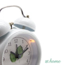 Metal Analog Alarm Clock Leaf Design - Sunstreet