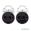 Metal Analog Alarm Clock Leaf Design - Sunstreet