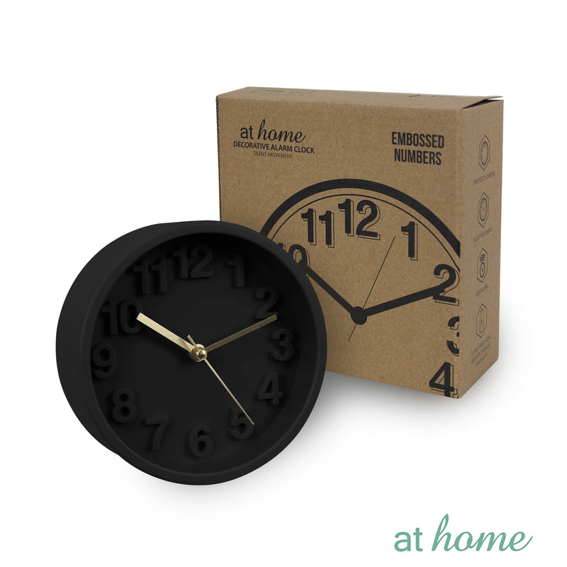 Minimalist 3D Round Analog Alarm Clock