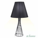Harlie Metal Table Lamp with Linen Shade - Sunstreet