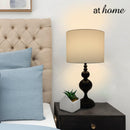 Gethin Metal Table Lamp with Linen Shade - Sunstreet