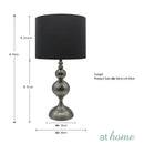 Gethin Metal Table Lamp with Linen Shade - Sunstreet