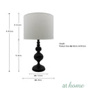 Gethin Metal Table Lamp with Linen Shade - Sunstreet