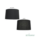 Deluxe Lined Pattern Ceramic Table Lamp with Linen Shade