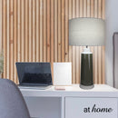 [SALE] Deluxe Unesco 26 Inches Ceramic Table Lamp With Linen Shade