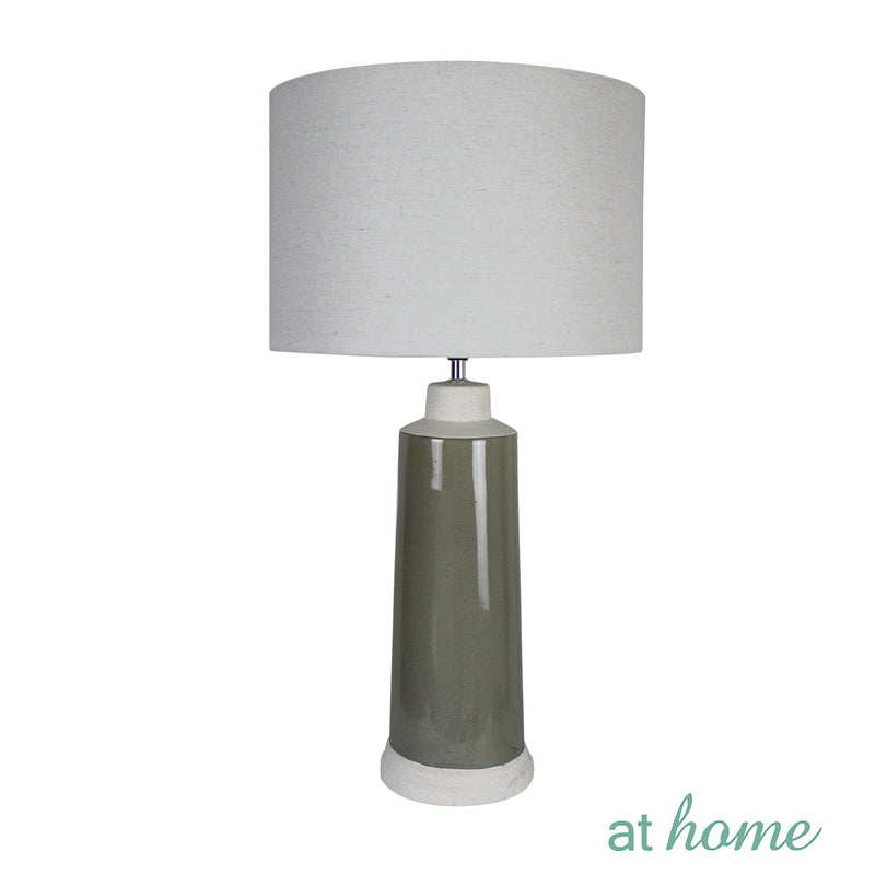 [SALE] Deluxe Unesco 26 Inches Ceramic Table Lamp With Linen Shade