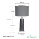 [SALE] Deluxe Unesco 26 Inches Ceramic Table Lamp With Linen Shade