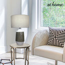 [SALE] Deluxe Ford 20 Inches Ceramic Table Lamp With Linen Shade