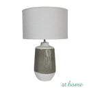 [SALE] Deluxe Ford 20 Inches Ceramic Table Lamp With Linen Shade