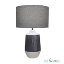 [SALE] Deluxe Ford 20 Inches Ceramic Table Lamp With Linen Shade