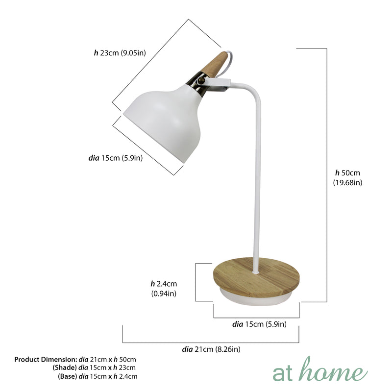Deluxe Fiona 19 Inches Metal Table Lamp