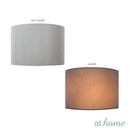 Deluxe Glee Glass Table Lamp w/ Linen Shade