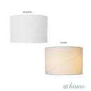 Deluxe Gracielle Glass Table Lamp w/ Linen Shade