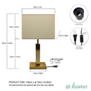 Deluxe Luke Nordic Metal Table Lamp