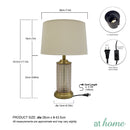 Deluxe Lorde Nordic Metal Table Lamp