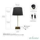 Deluxe Helena Nordic Metal Table Lamp