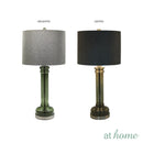 Deluxe Umbro Nordic 28 Inches Glass Table Lamp