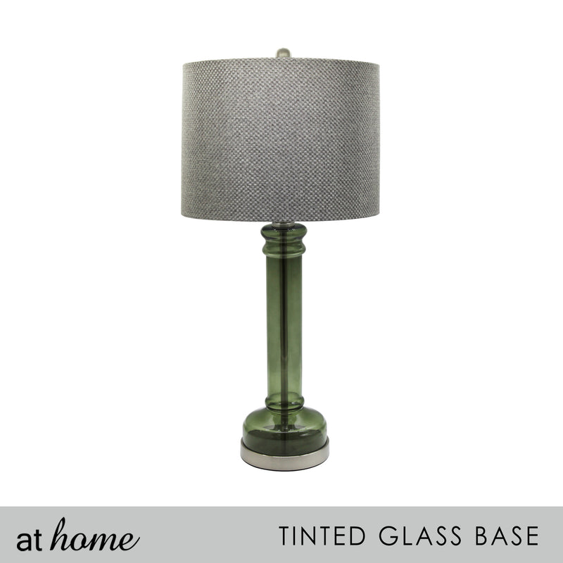 Deluxe Umbro Nordic 28 Inches Glass Table Lamp